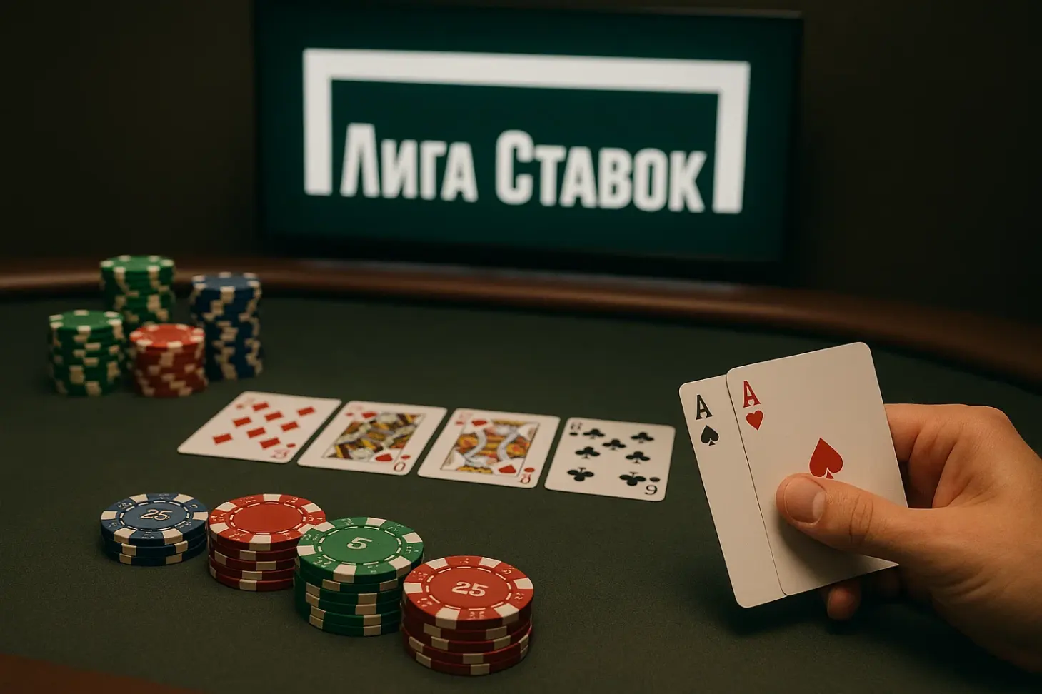 Как найти покерные турниры в «Лиге Ставок» и разобраться в линии
